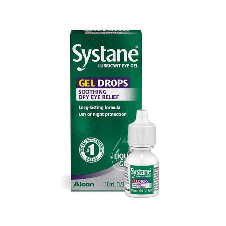 Systane Gel Eye Drops Liquid Gel Soothing Dry Eye Relief (10mL Bottle) - Dryeye Rescue