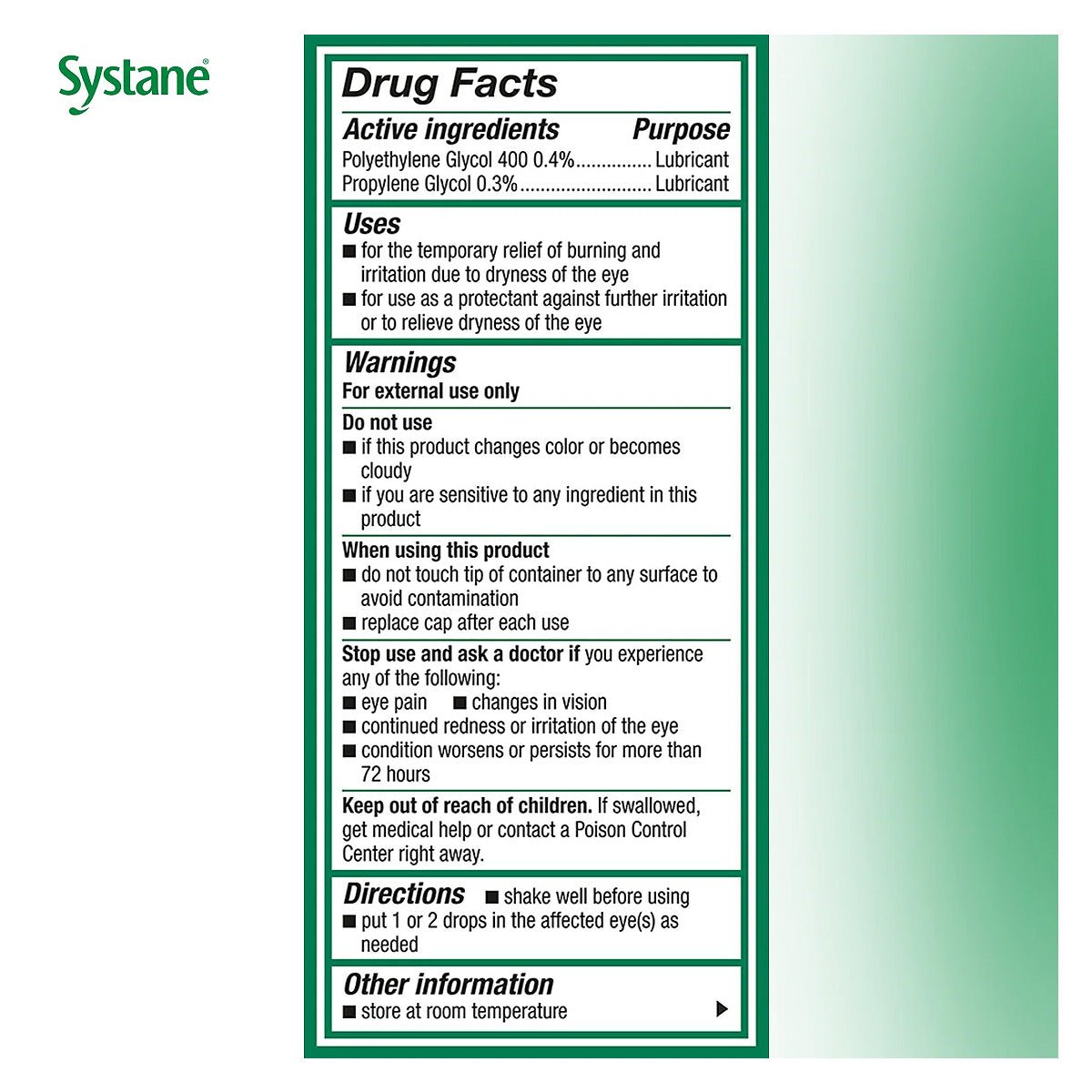 Systane Gel Eye Drops Liquid Gel Soothing Dry Eye Relief (10mL Bottle) - Dryeye Rescue