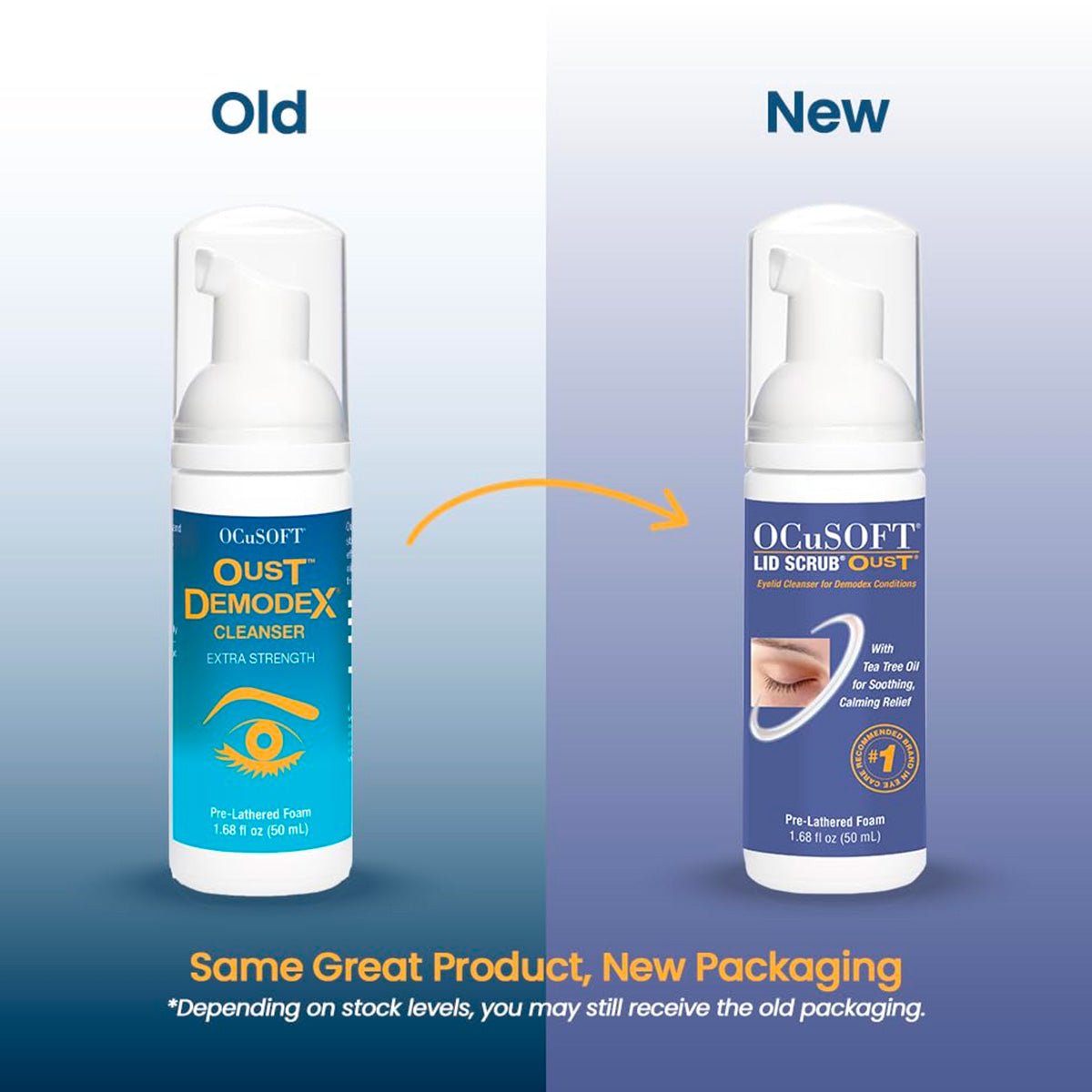 OCuSOFT Oust Demodex Removal Cleanser Foam (50mL) - Dryeye Rescue