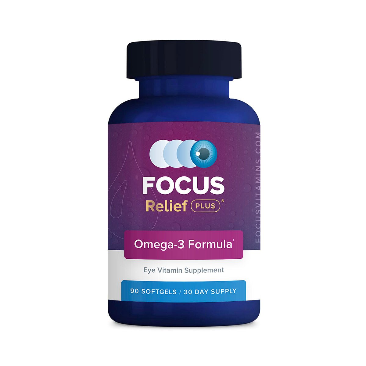 Focus Vitamins Focus Relief Plus Omega - 3 Softgels (90 ct. 30 Day Supply) - Dryeye Rescue