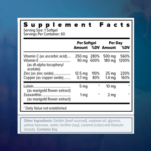 Focus Select Supplement - AREDS2 based formula (60ct.) - Dryeye Rescue