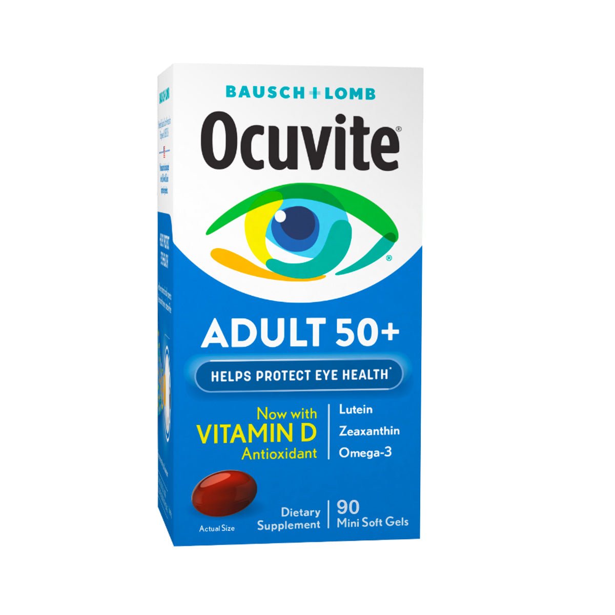 Ocuvite Eye Vitamin Supplement with Zinc & Omega 3, 90 Softgels 