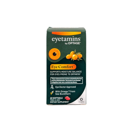 Eyetamins Dry Eye Comfort: Natural Supplements for Dry Eyes 60ct - Dryeye Rescue