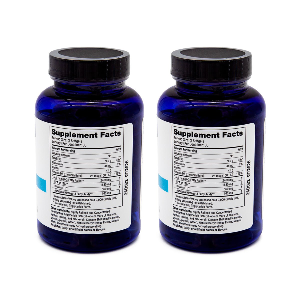 PRN DE3 Dry Eye Omega Benefits® (90ct) 2-Pack, (2 month supply) - Dryeye Rescue