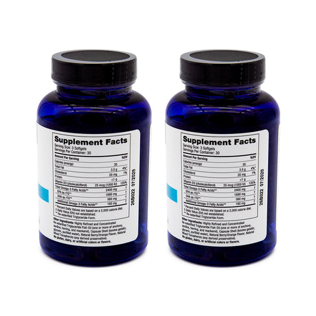 PRN DE3 Dry Eye Omega Benefits® (90ct) 2-Pack, (2 month supply)