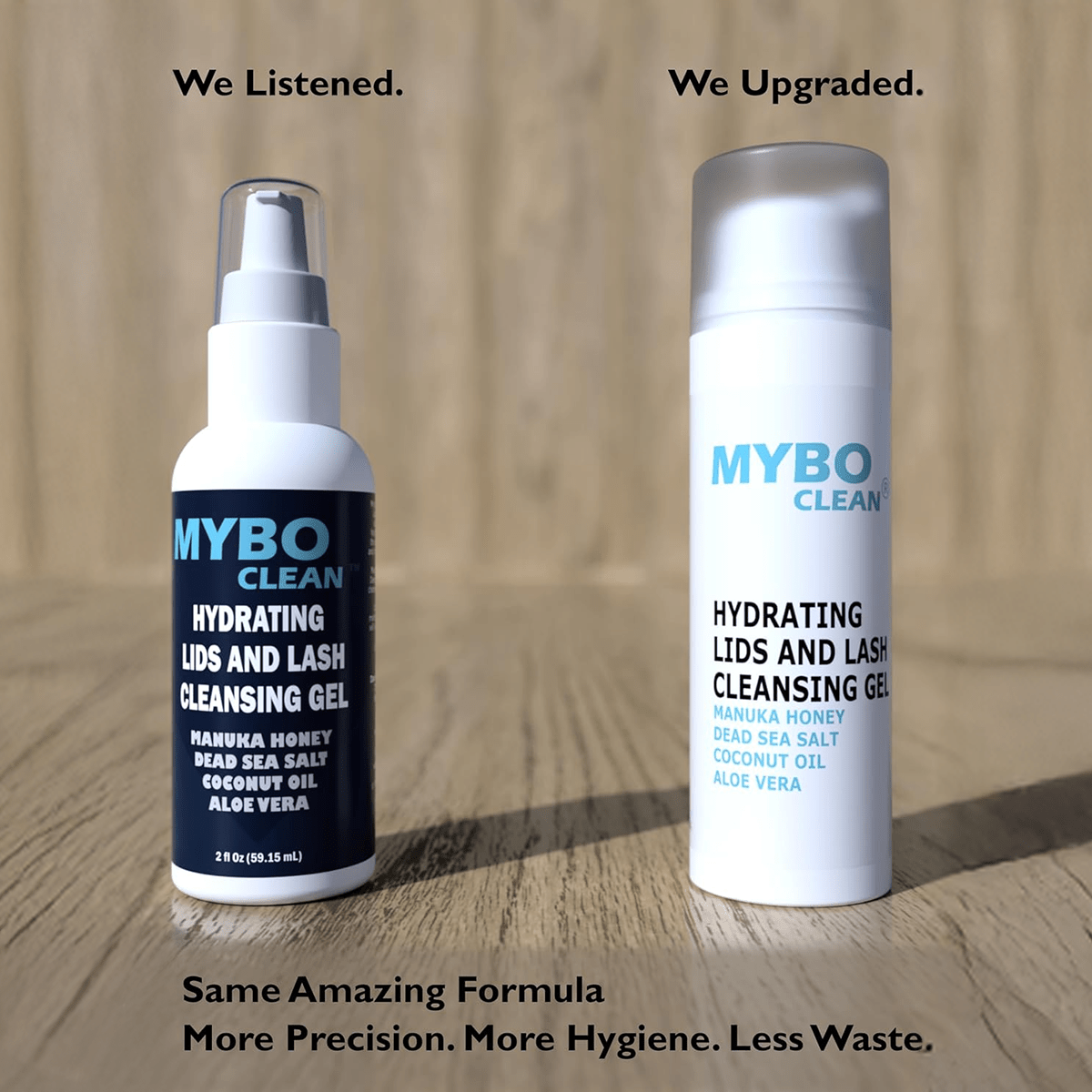 MyboClean Hydrating Lids and Lash Cleansing Gel (2 pc) - 1 Year Supply - Dryeye Rescue