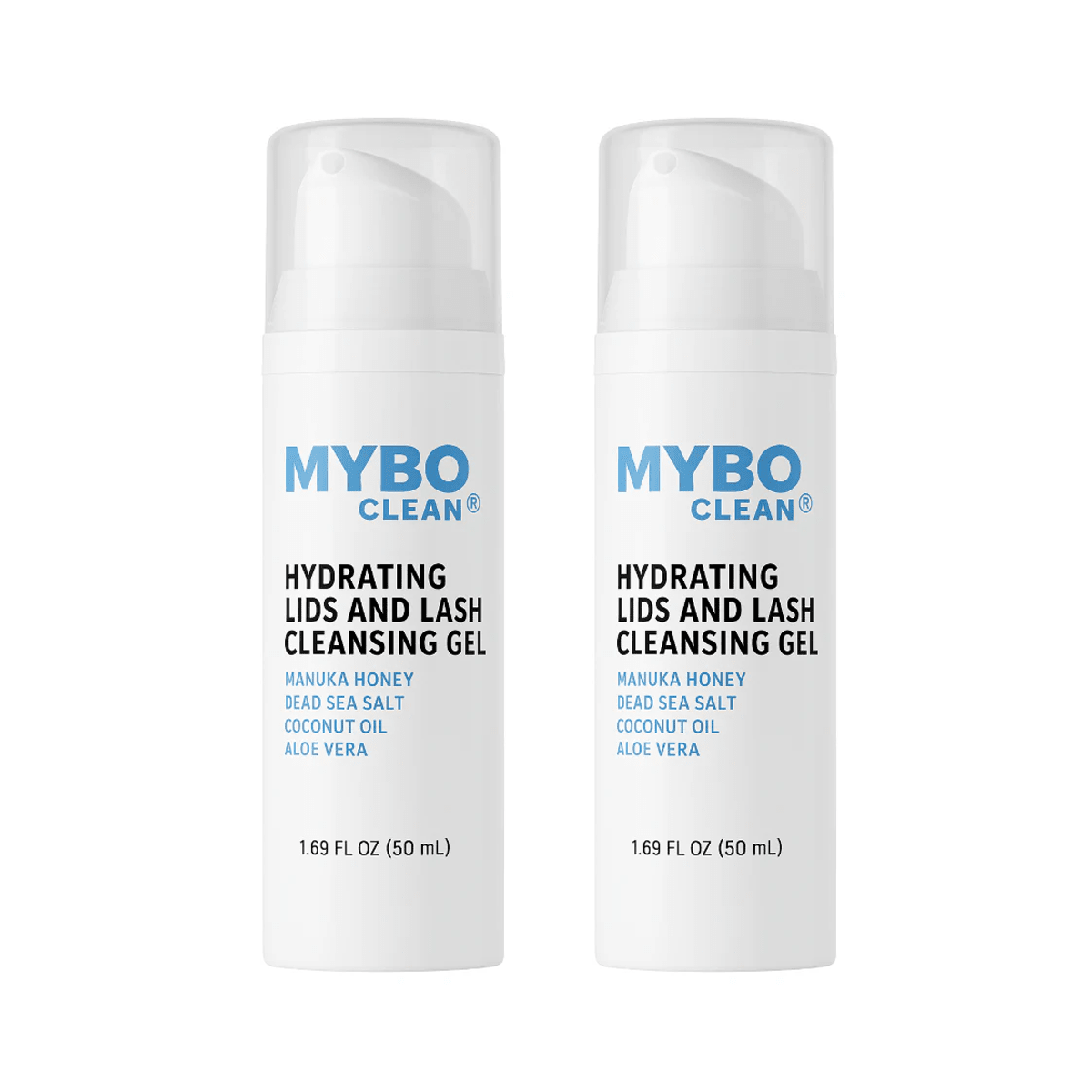 MyboClean Hydrating Lids and Lash Cleansing Gel (2 pc) - 1 Year Supply - Dryeye Rescue