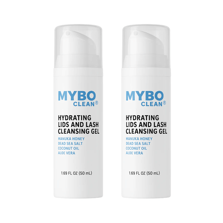 two MyboClean 1.69 fl oz pump bottles side by side, front label