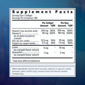 Focus Select Supplement - AREDS2 based formula (180ct.) - Dryeye Rescue