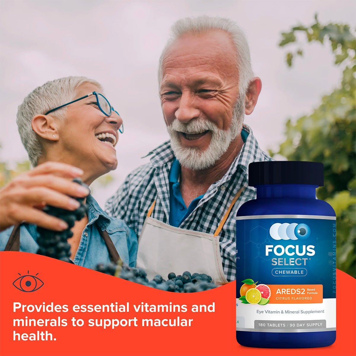 Focus Select Citrus Chewable AREDS2 Based Formula - Dryeye Rescue