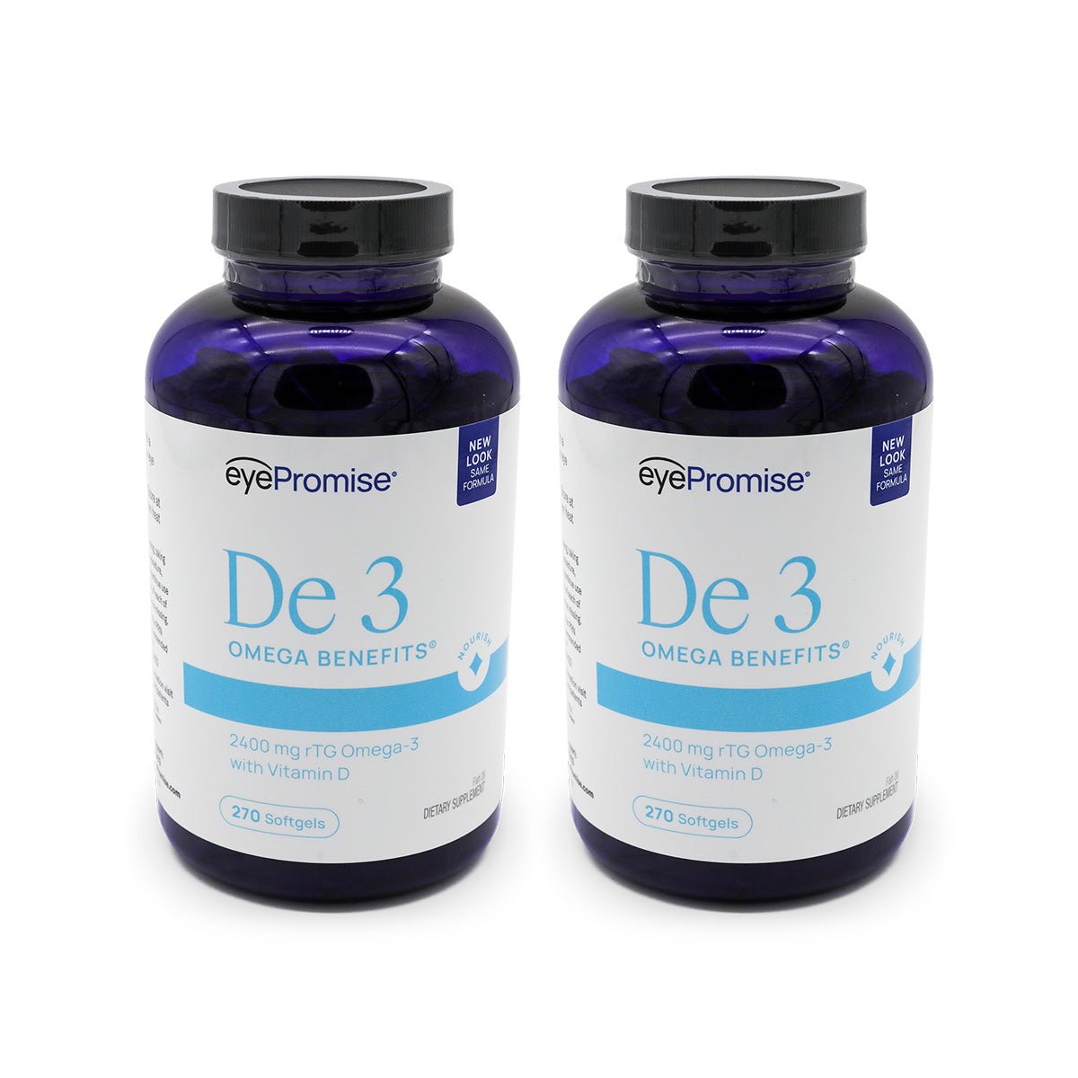 PRN DE3 Omega Benefits 6 month Supply (2 x 270ct Bottles) - Dryeye Rescue
