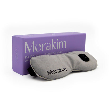 Merakim Professional USB Heat Eye Mask – Adjustable Warm Compress for Dry Eyes, Fatigue Relief, and Tear Film Support