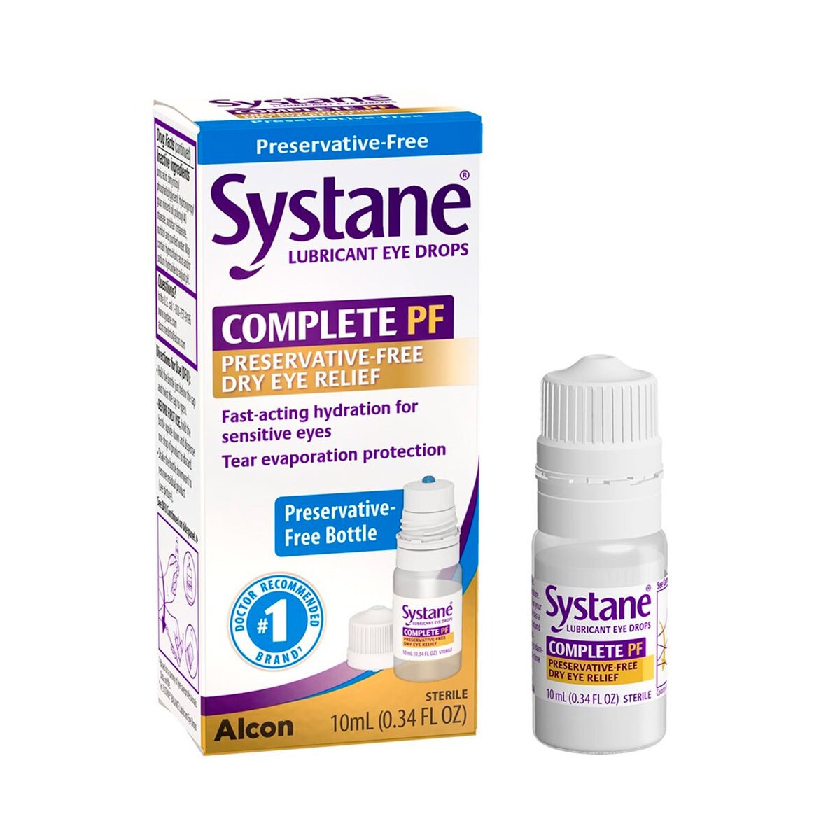 Systane Complete PF Preservative-Free Lubricant Eye Drops - Dryeye Rescue