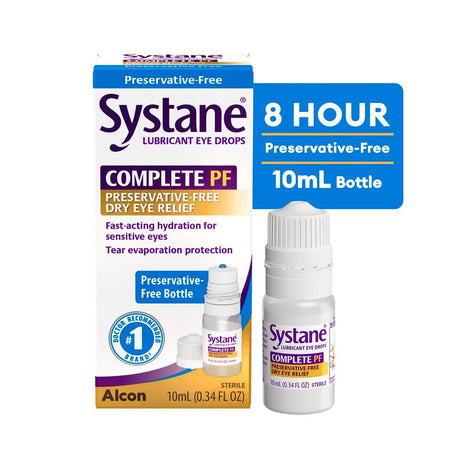 Systane Complete PF Preservative-Free Lubricant Eye Drops - Dryeye Rescue