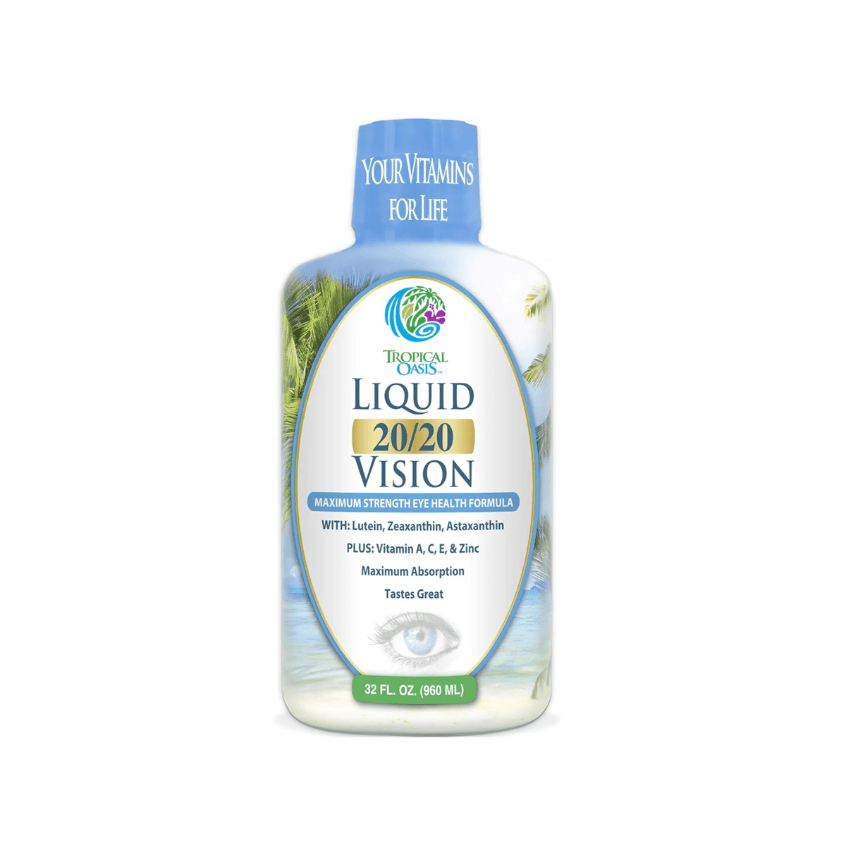 Tropical Oasis Liquid 20/20 Vision, Retina Health (32oz.) - Dryeye Rescue