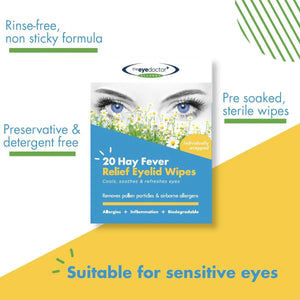 The Eye Doctor Allery/Hay Fever Relief Eyelid Wipes (20ct) - Dryeye Rescue