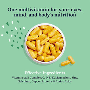 CorneaCare Multivitamin for Eyes, Mind and Body (60ct - 1 Month Supply) - Dryeye Rescue