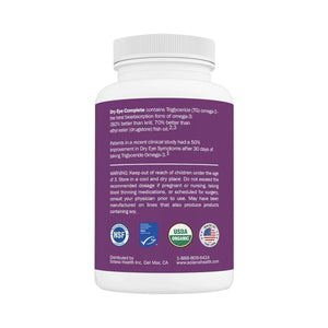 OcuSci Dry Eye Complete with Omega and Lutein (60ct Bottle) - Dryeye Rescue