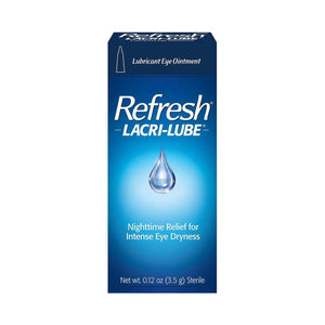Refresh Lacri-Lube Lubricant Eye Ointment for Nighttime dryness (3.5g Tube) - Dryeye Rescue