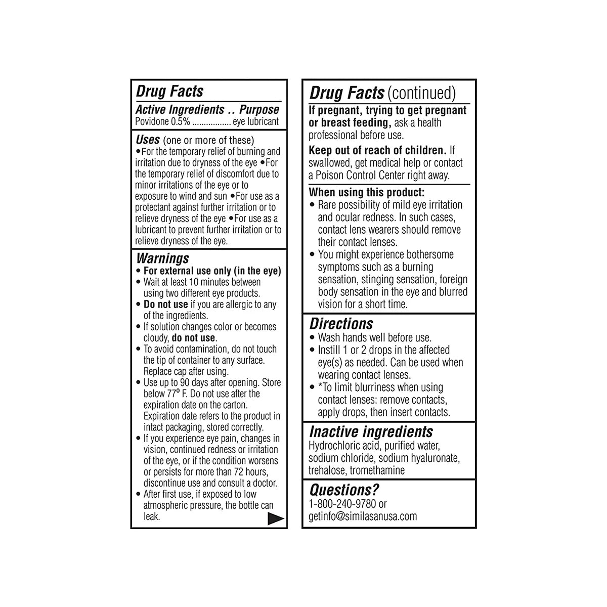 iVIZIA Sterile Lubricant Eye Drops, Preservative-Free, Dry Eye Relief, Contact Lens Friendly, 0.33 fl oz (10ml bottle) - Dryeye Rescue