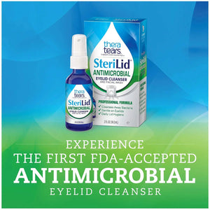 TheraTears SteriLid Antimicrobial Eyelid Cleanser, (2 fl oz Spray) - Dryeye Rescue