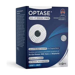 Optase Heat Mask Pro, Microwavable Reusable Eye Mask - Dryeye Rescue