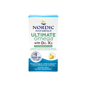Nordic Naturals Ultimate Omega Plant-Based with D3+K2 (60ct)