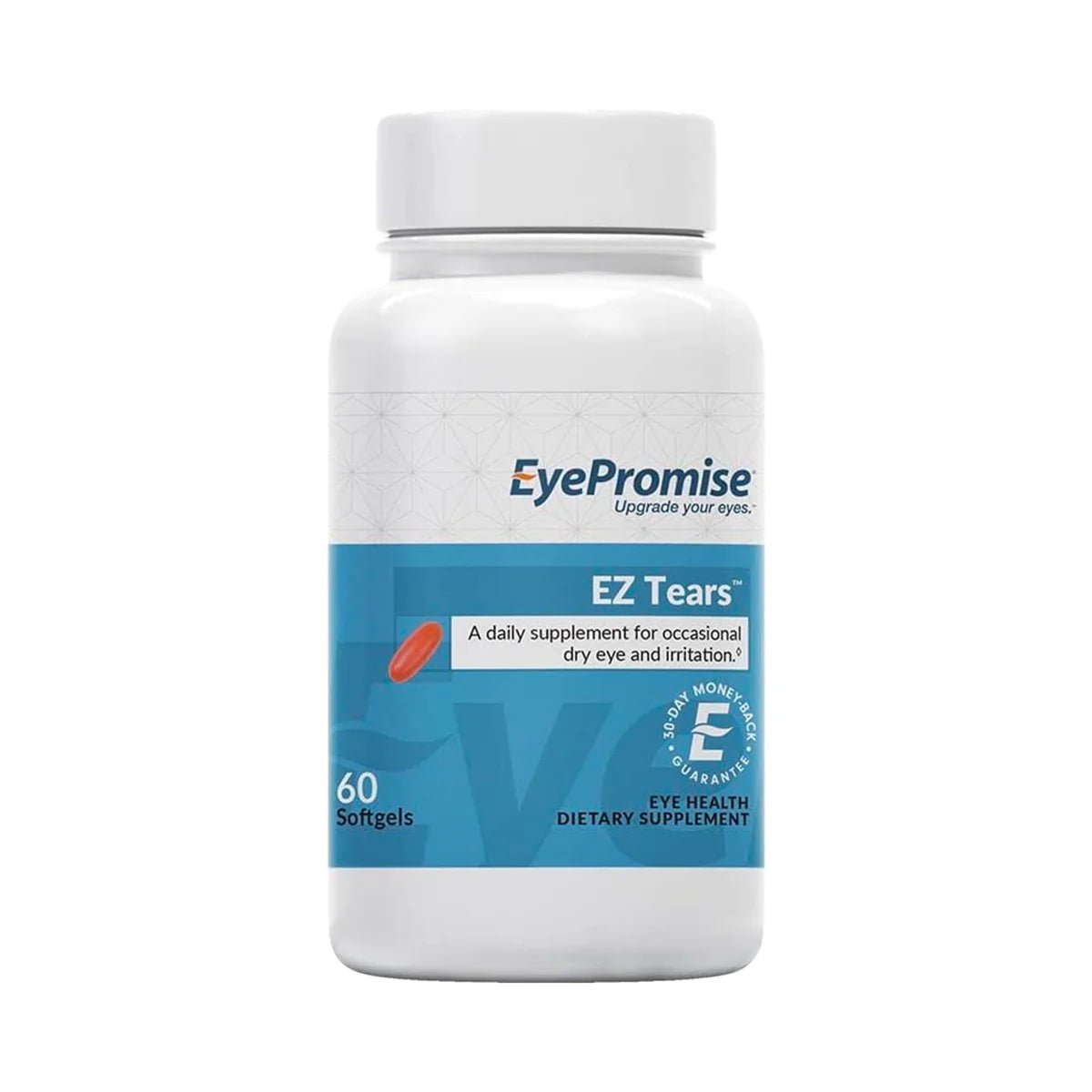 EyePromise® EZ Tears – Natural Dry Eye Relief with Omega-3s, Turmeric, and Green Tea Extract (60ct) - Dryeye Rescue