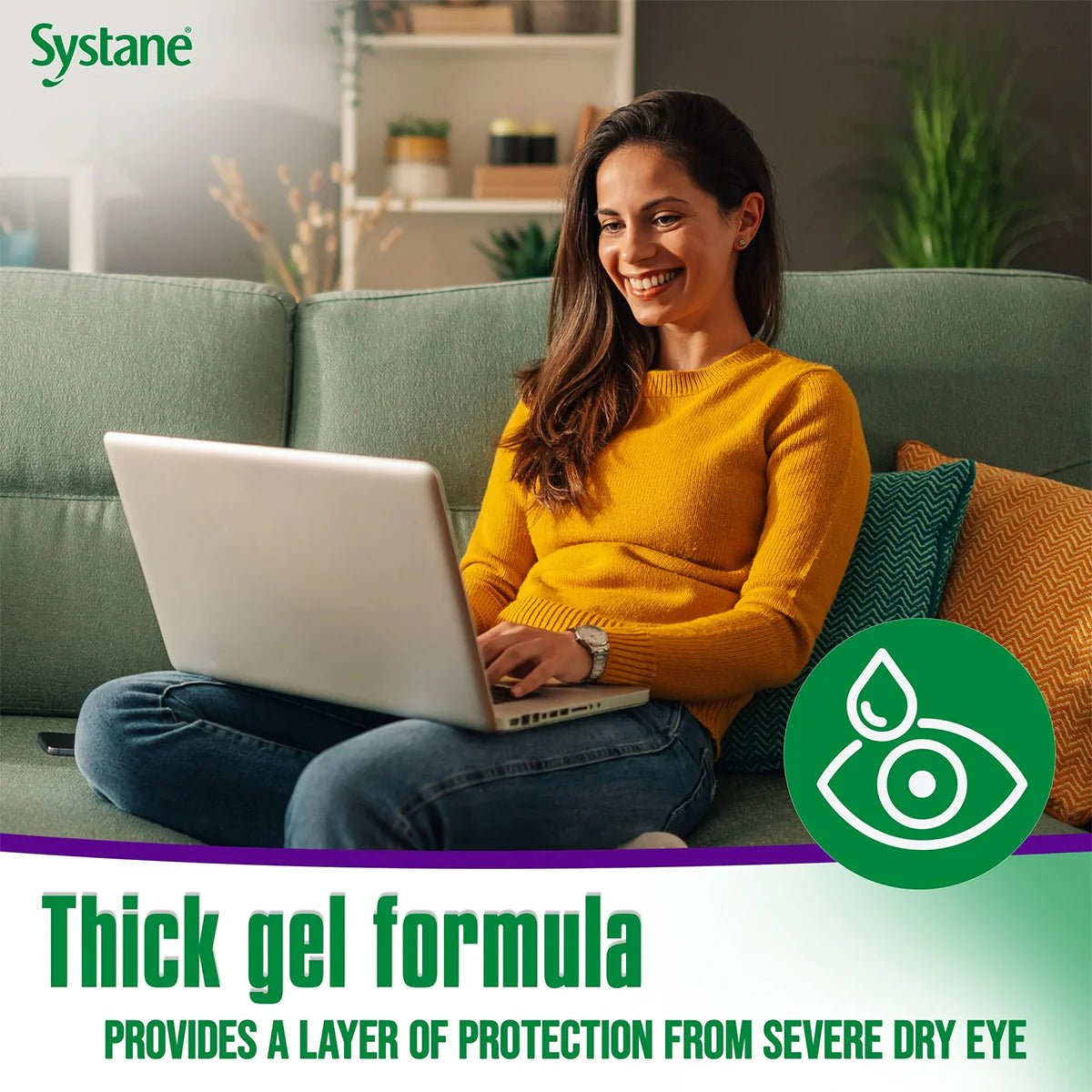 Systane Gel Eye Drops Liquid Gel Soothing Dry Eye Relief (10mL Bottle)