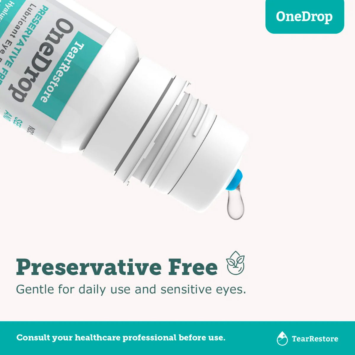 TearRestore OneDrop Preservative Free Eye Drop - Dryeye Rescue