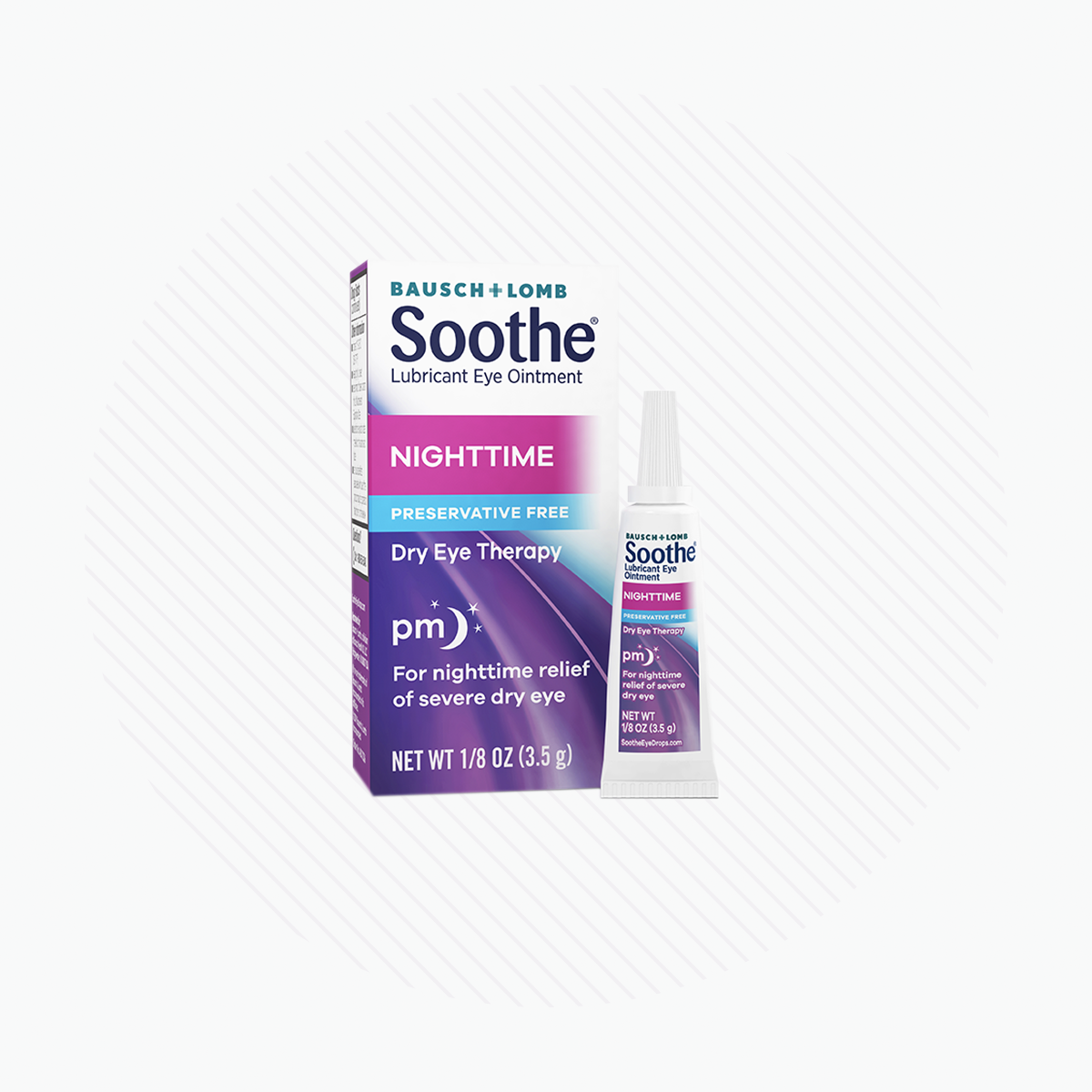 Soothe Eye Ointment by Bausch & Lomb, Nighttime Preservative Free Ointment (1.8 Oz tube)