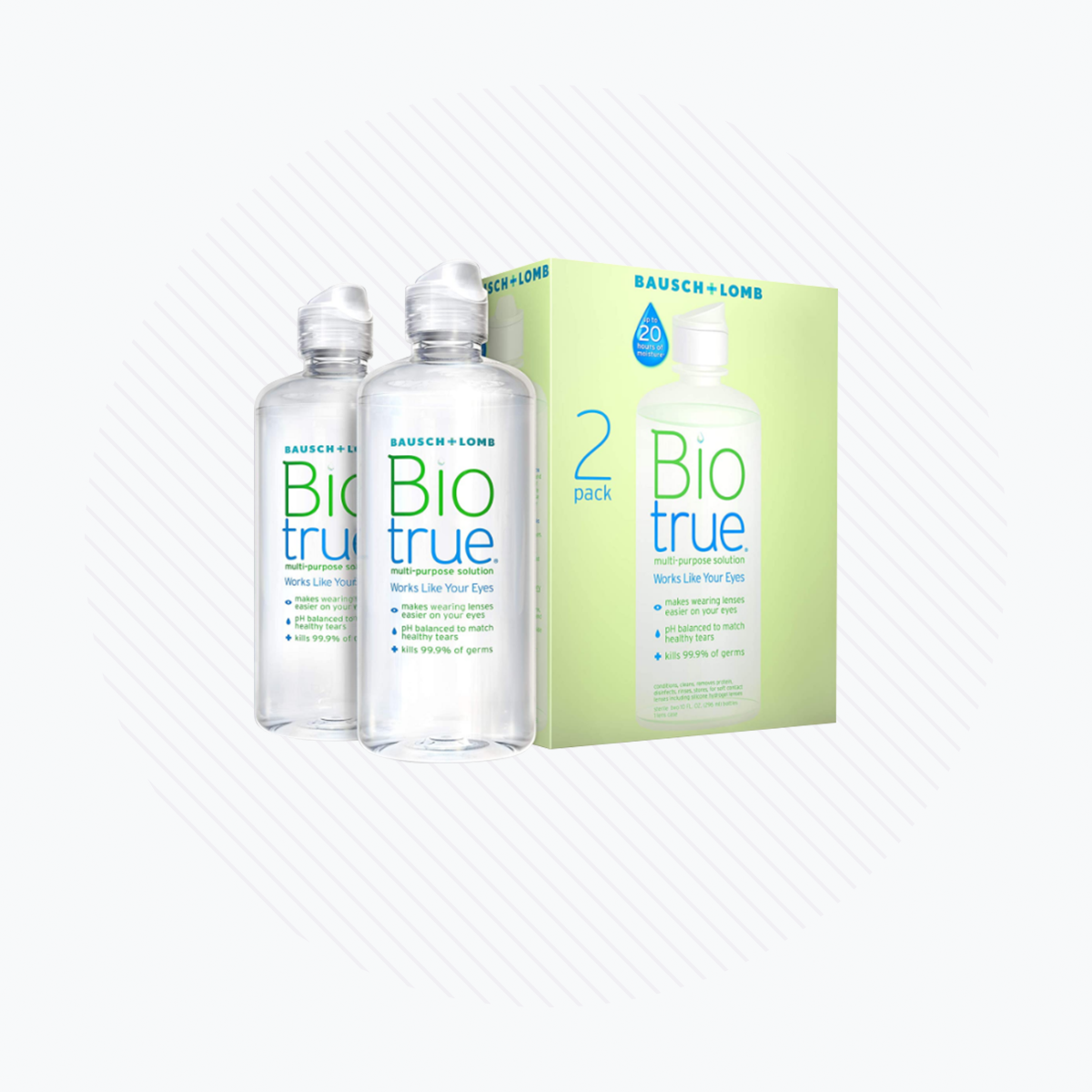 Biotrue Multi-Purpose Contact Lens Solution 2-Pack (10oz x 2)