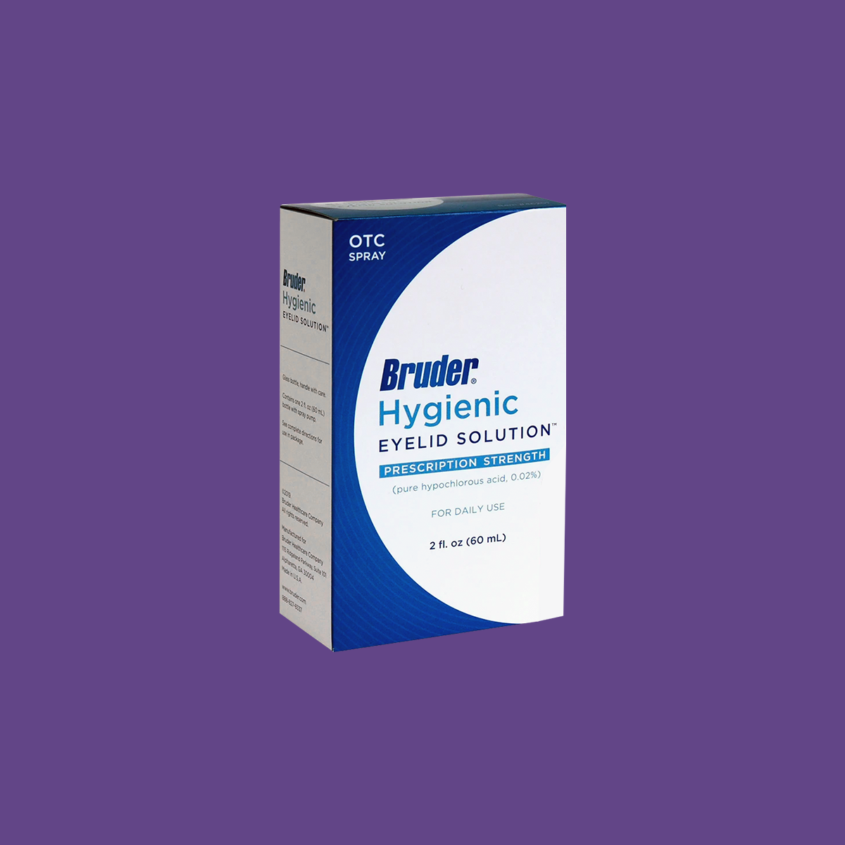 Bruder Hypochlorous Hygienic Eyelid Solution (1oz & 2oz bottles)