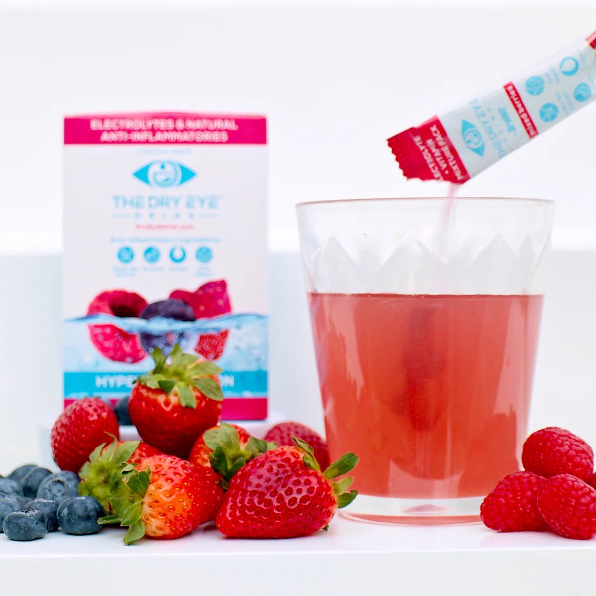 Dry Eye Drink™ Daytime – Doctor - Formulated Electrolyte Hydration for Eye Health (20 Packets) - Dryeye Rescue
