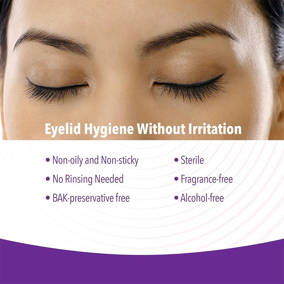 iVIZIA Micellar Eyelid Cleanser, Preservative-Free, Rinse-Free, Gently Removes Makeup, 3.3fl oz Bottle - Dryeye Rescue