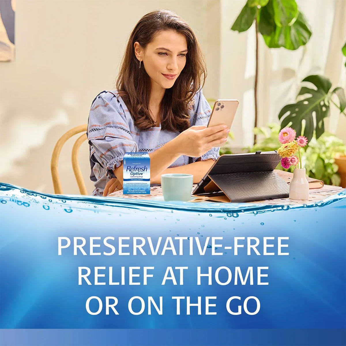 Refresh Optive Lubricant Preservative Free Eye Drops (30 vials) - Dryeye Rescue