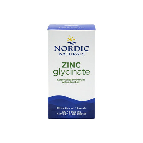 Nordic Naturals Zinc Glycinate - Immune & Antioxidant Support (60ct) - Dryeye Rescue