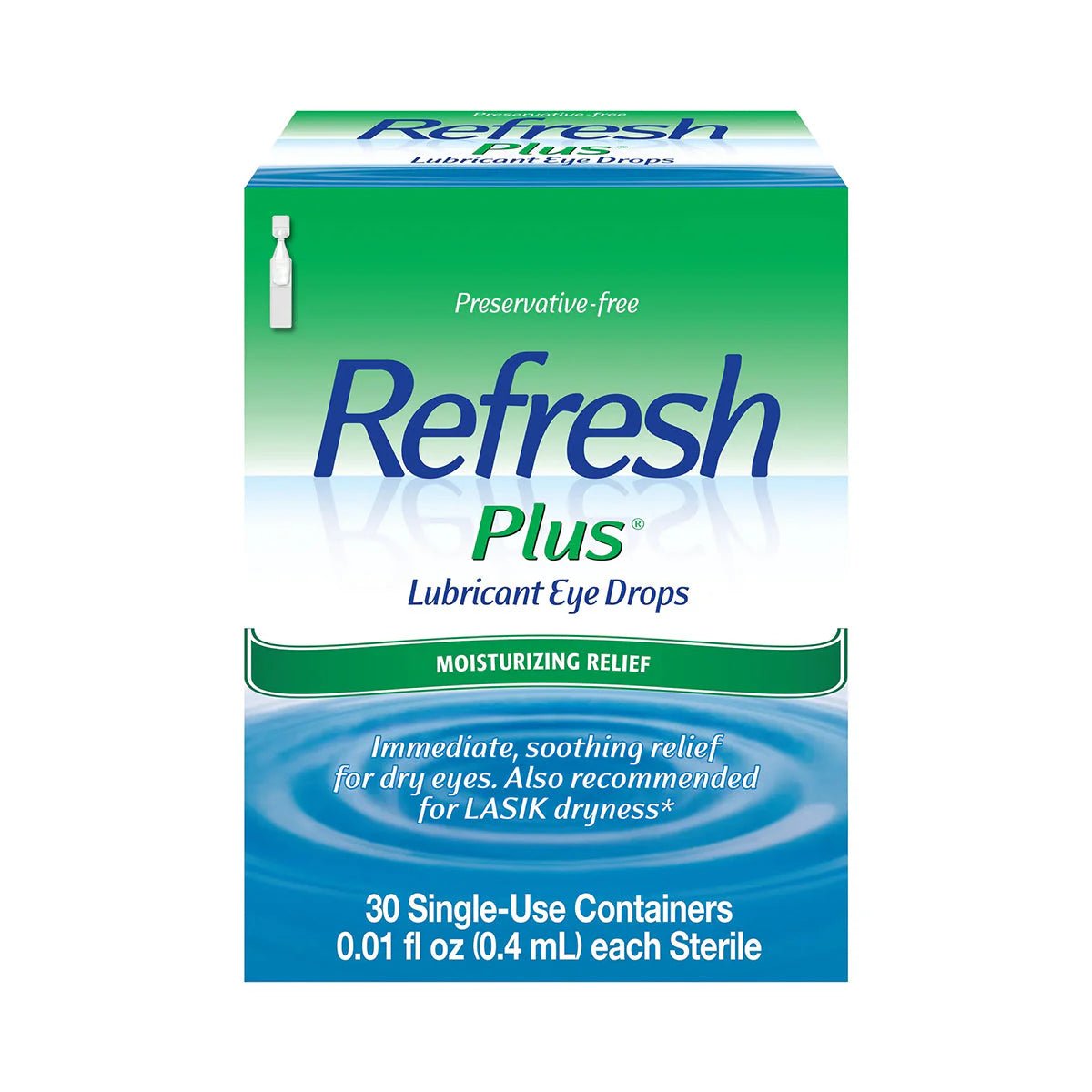 Refresh Plus Lubricant Preservative Free Eye Drops (30 vials) - Dryeye Rescue