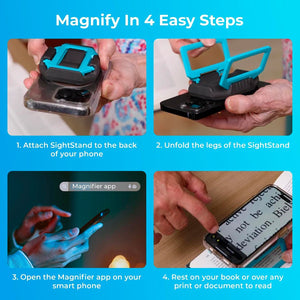 SightStand Phone Stand Magnifier - Dryeye Rescue