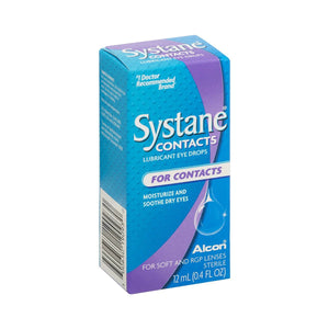 Systane® CONTACTS Lubricant Eye Drops – Hydrating Relief for Soft, RGP, and Hard Contact Lenses (12mL) - Dryeye Rescue