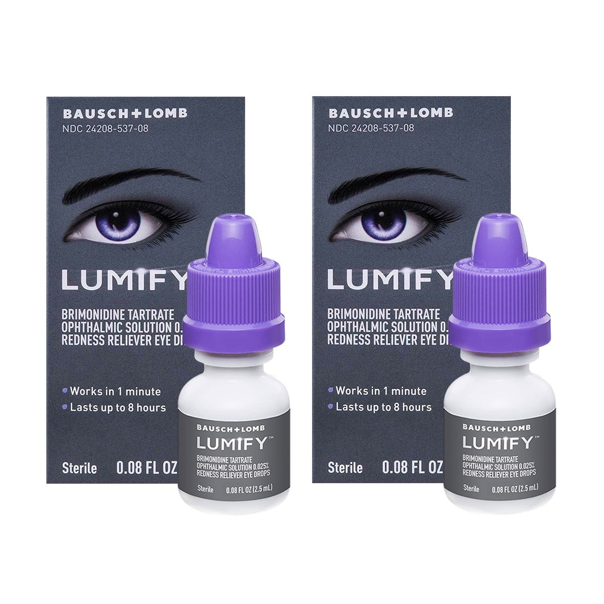 Lumify Redness Reliever Twin Pack (7.5mL x 2) - Dryeye Rescue