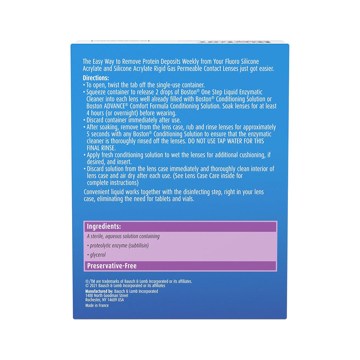 Bausch + Lomb Boston Enzymatic Cleaner - Thumbnail 5