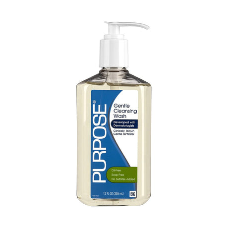 Purpose Gentle Cleansing Wash - Contact Lens Safe Gentle Hand Cleanser (12 oz) - Dryeye Rescue