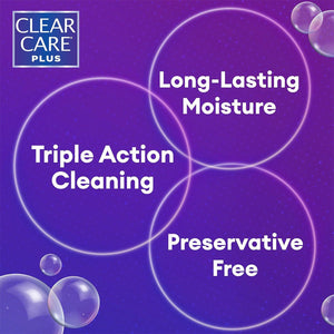 Clear Care Plus Cleaning Solution with Hydraglyde, Travel Size (3oz - 90mL) - Dryeye Rescue