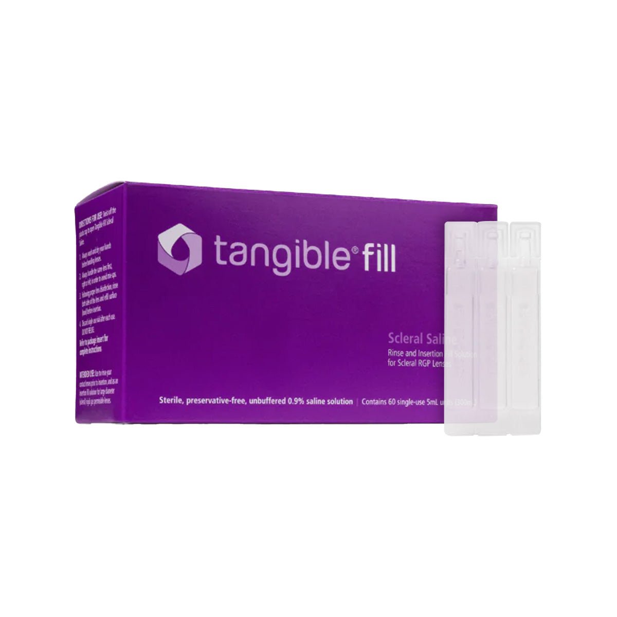 Tangible Fill – Preservative - Free Saline Solution for Scleral Lens (60 Vials)es - Dryeye Rescue