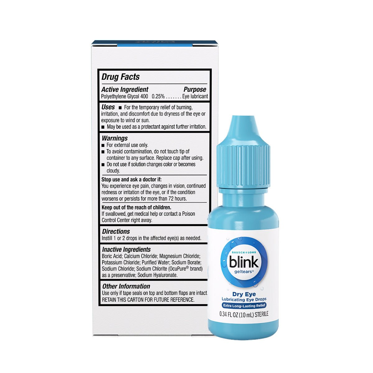 Blink Gel Tears Lubricating Eye Drops (10ml) - Dryeye Rescue