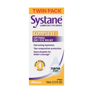 Systane Complete, Lubricant Eye Drops, Twin Pack for Relief Dryeye Rescue Systane Complete, Lubricant Eye Drops, Twin Pack for Relief Dryeye Rescue