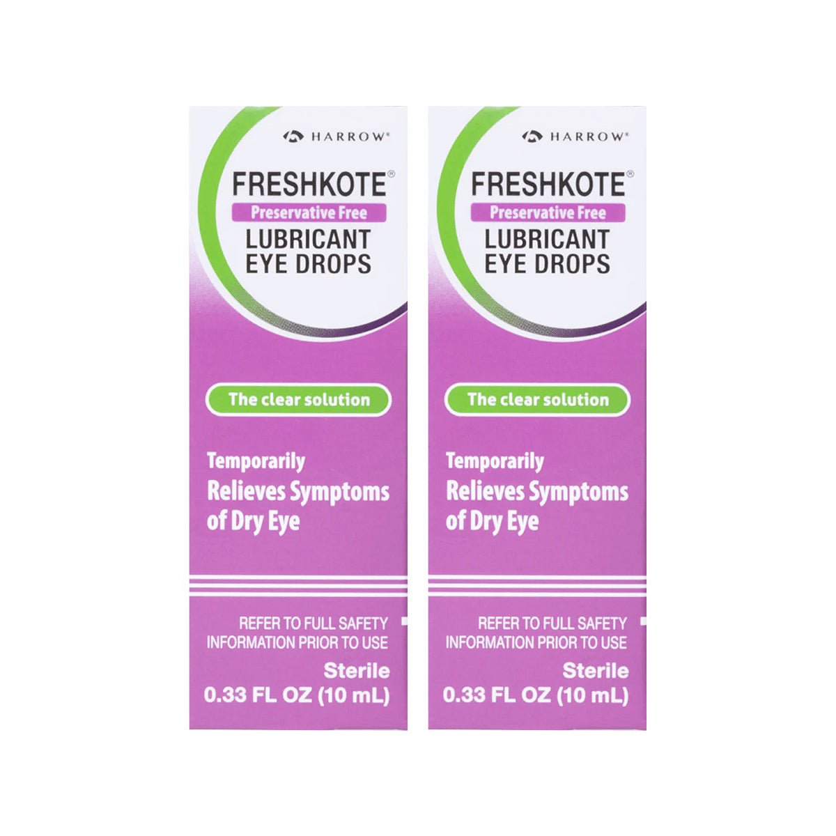 Freshkote Preservative Free (PF) Lubricant Eye Drops (Pack of 2) - Dryeye Rescue