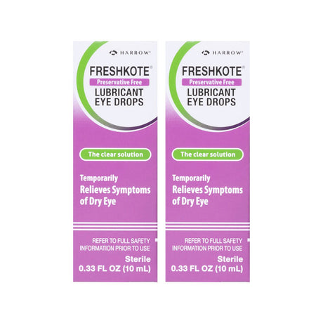 Freshkote Preservative Free (PF) Lubricant Eye Drops (Pack of 2) - Dryeye Rescue