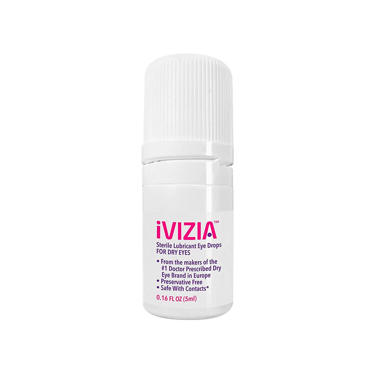 iVIZIA Sterile Lubricant Eye Drops for Dry Eyes, Preservative - Free, Dry Eye Relief, Contact Lens Friendly, 0.17 fl oz (5ml bottle) - Dryeye Rescue